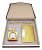 Crownlit 3 in 1 Apple Shape Clock, Card Holder with Premium Metal Pen